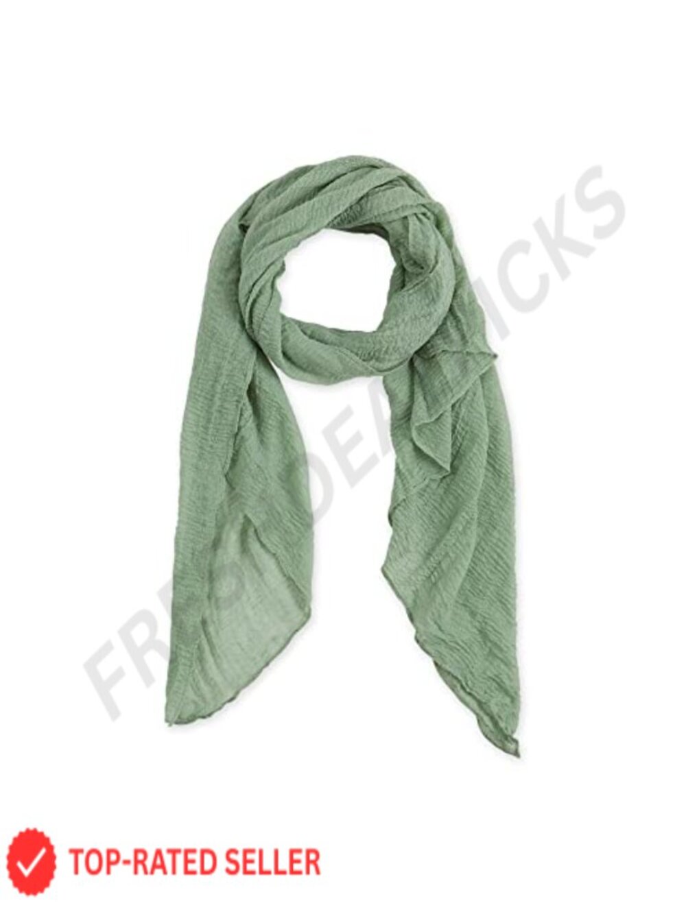 Lightweight Insect Shield Scarf 38x70 Polyester Cotton Summer Wrap